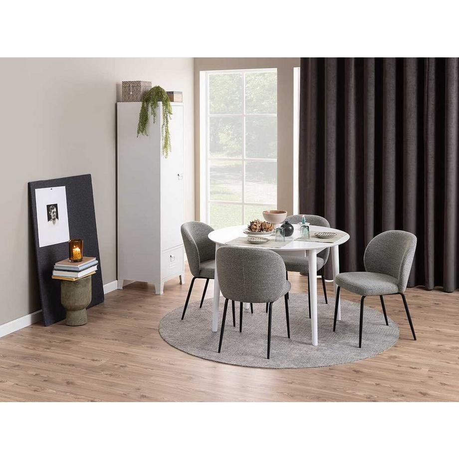 mutoni Chaise de salle à manger Pati grise (1 pièce)  