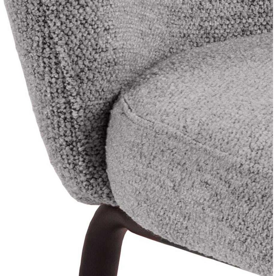 mutoni Chaise de salle à manger Pati grise (1 pièce)  