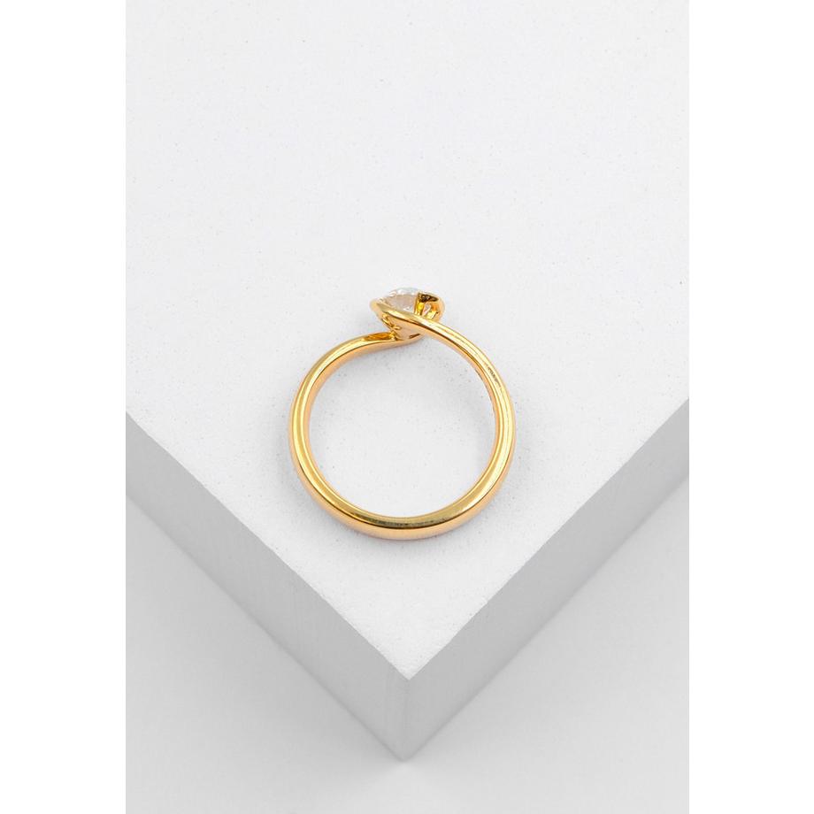 MUAU Schmuck  Bague Solitaire Diamant 0.50ct. or jaune 750 
