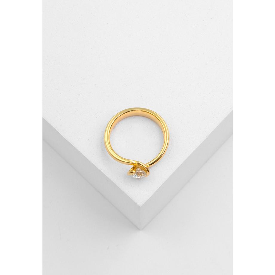 MUAU Schmuck  Bague Solitaire Diamant 0.50ct. or jaune 750 