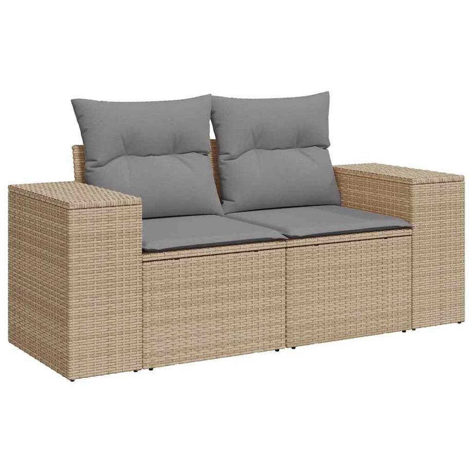 VidaXL set di divani da giardino Polirattan  