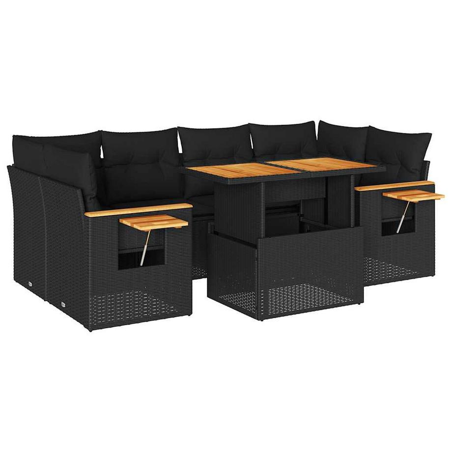 set divano da giardino Polirattan