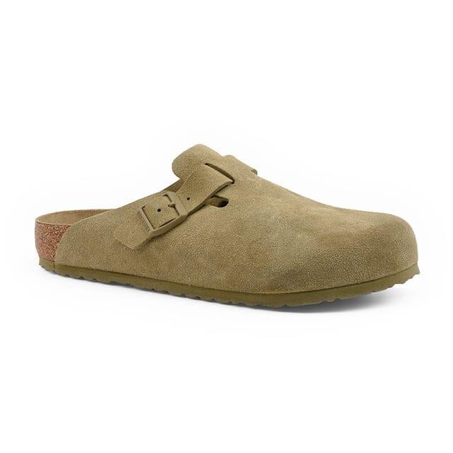 Image of Boston Suede Leather Bs R-42 Unisex Khaki 42