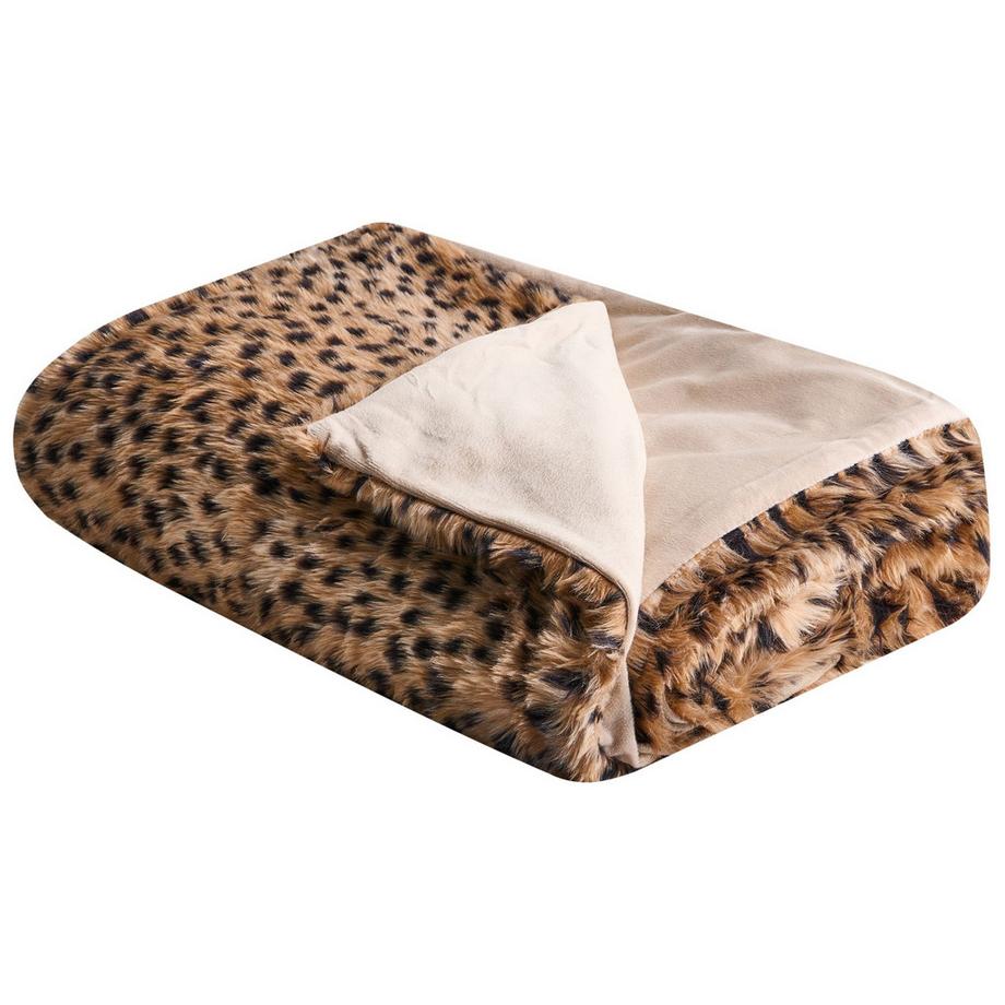 Beliani KUDELI Webpelz Tagesdecke  