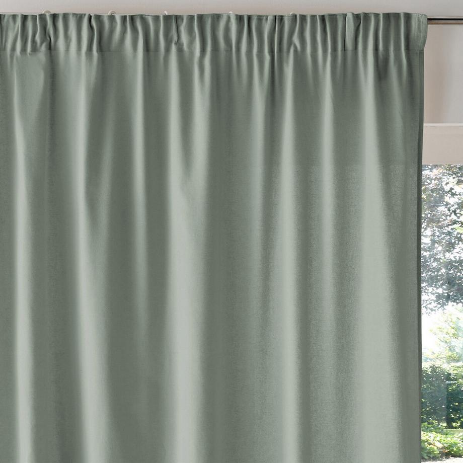 La Redoute Intérieurs  Vorhang aus reiner Baumwolle mit gerafftem Galon 