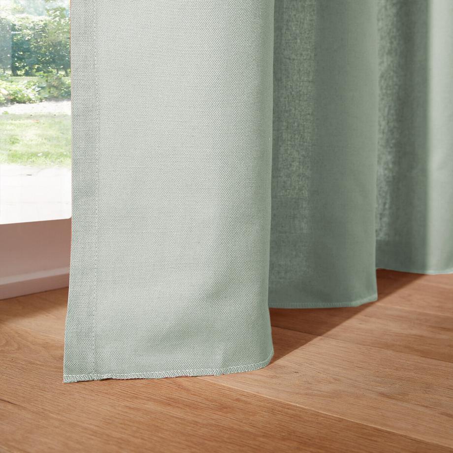 La Redoute Intérieurs  Vorhang aus reiner Baumwolle mit gerafftem Galon 