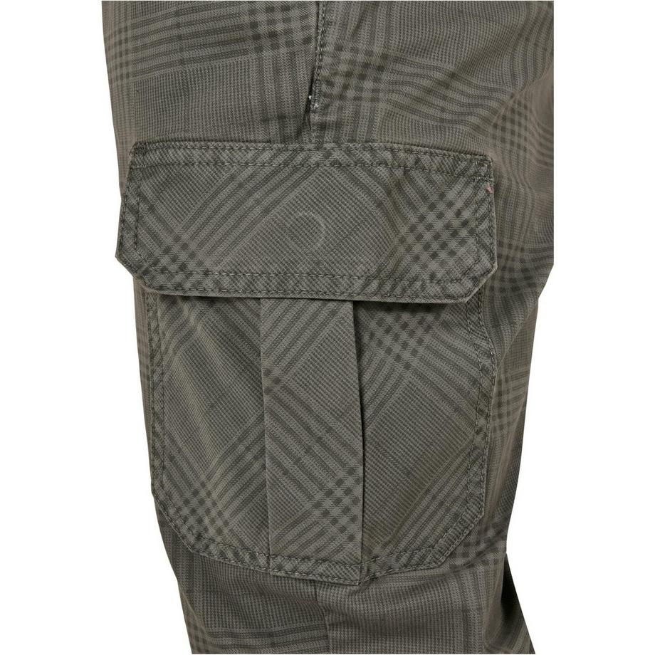 URBAN CLASSICS Glencheck All Over Print Pantalon Cargo  