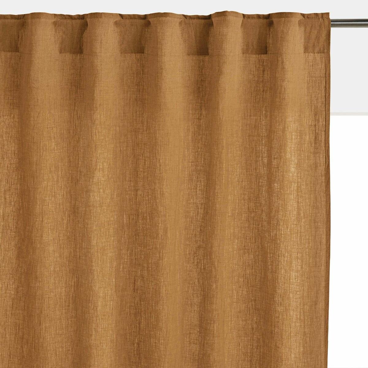 Image of Vorhang Onega Mit Verdeckten Schlaufen Unisex Braun 135x180 cm