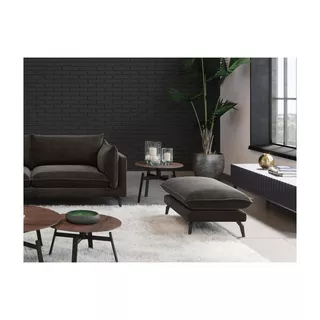 Vente-unique Sitzhocker KESTREL Samt  