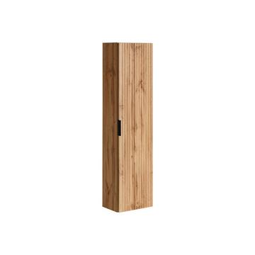 Colonna da bagno sospesa scanalata H140 cm Naturale chiaro - ZEVARA