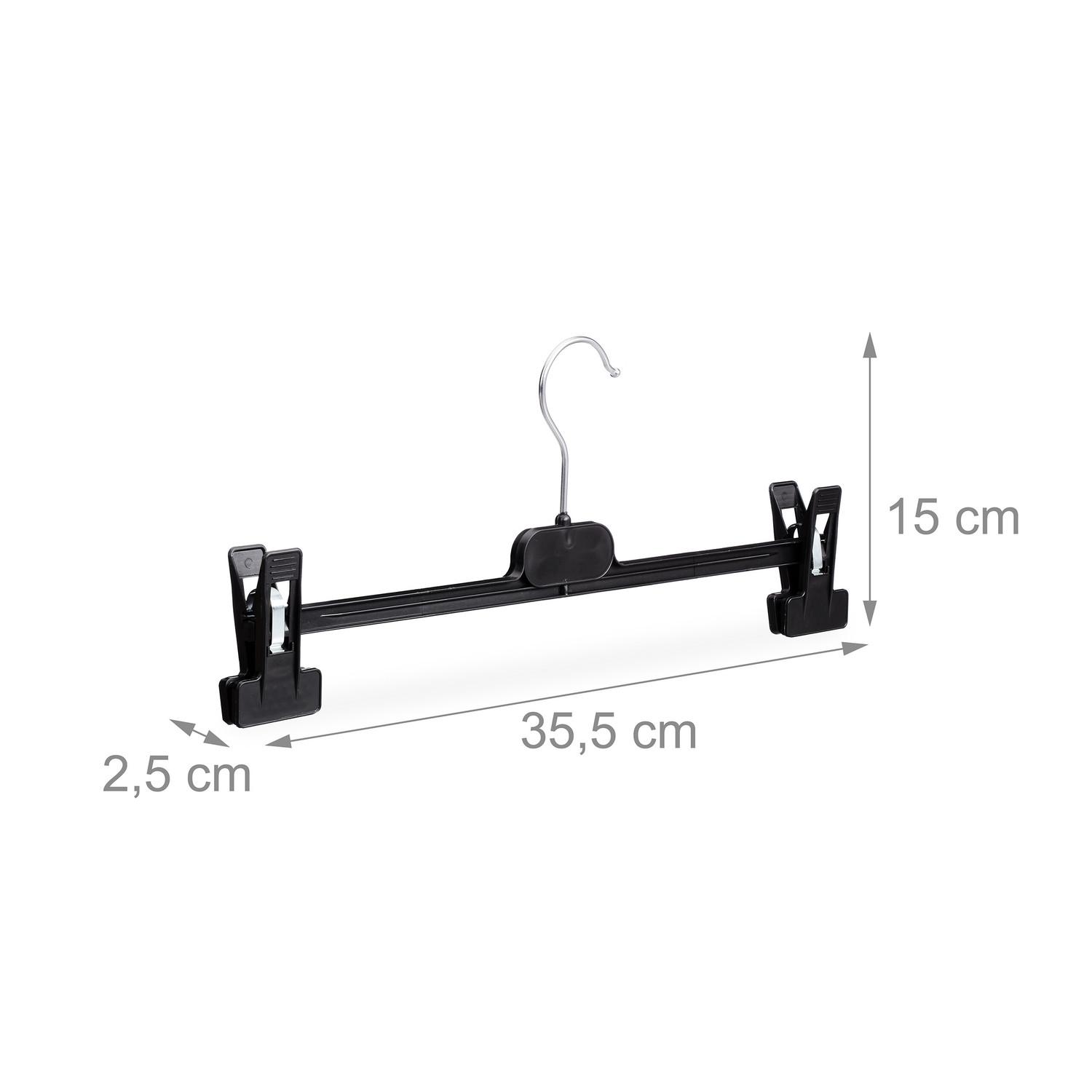 Northio set di 12 grucce per pantaloni in plastica  