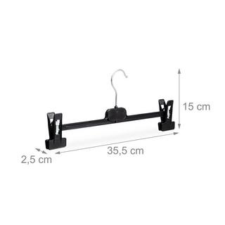 Northio set di 12 grucce per pantaloni in plastica  