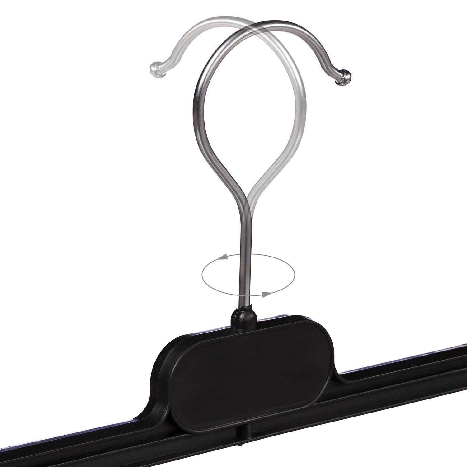 Northio set di 12 grucce per pantaloni in plastica  