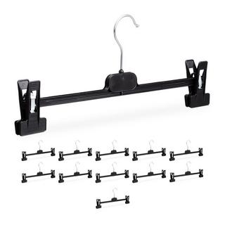 Northio set di 12 grucce per pantaloni in plastica  