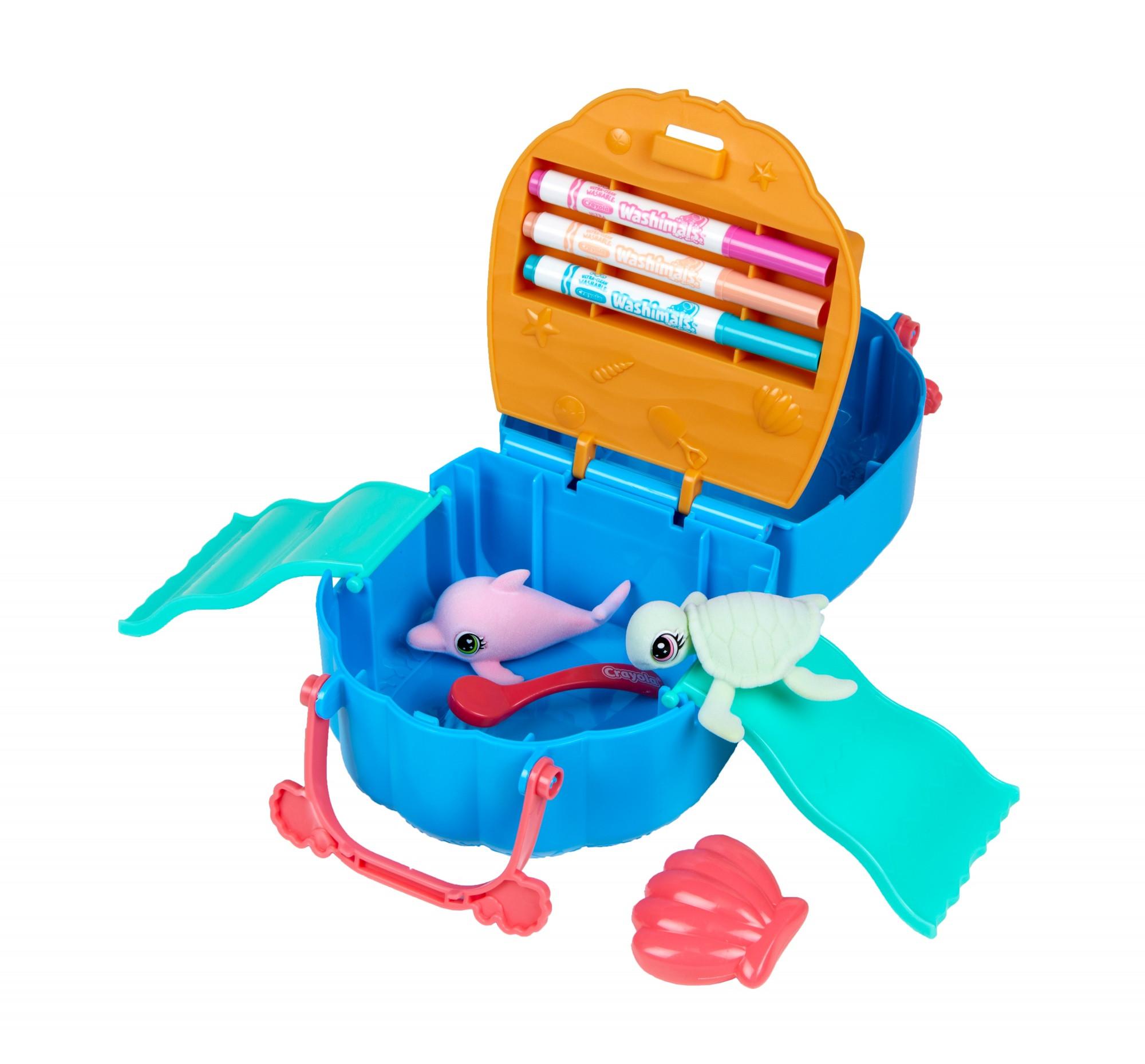 Crayola  Crayola Washimals Ocean Pets Seashell Splash Playset 