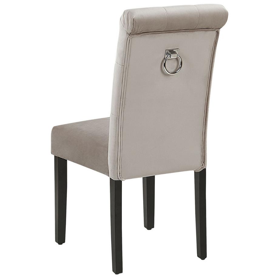 Beliani Set di 2 sedie da pranzo en Velluto Glamour VELVA  