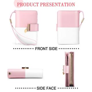 Only-bags.store Portafoglio in pelle con protezione RFID 18 scomparti per carte  