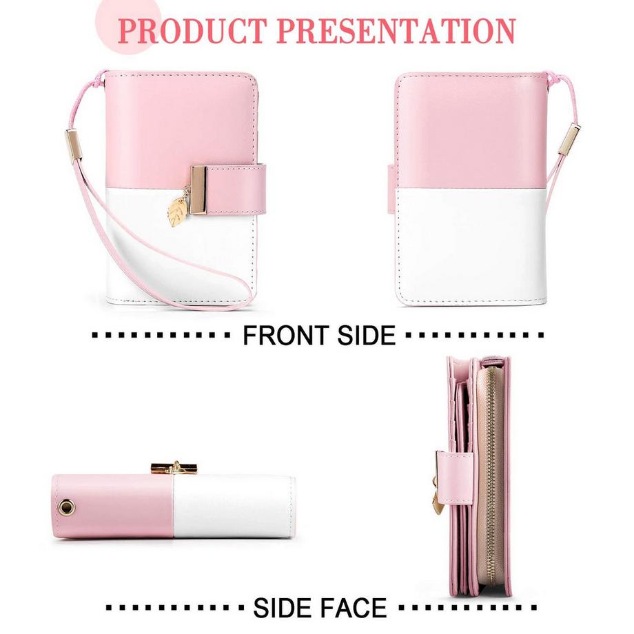 Only-bags.store Portafoglio in pelle con protezione RFID 18 scomparti per carte  