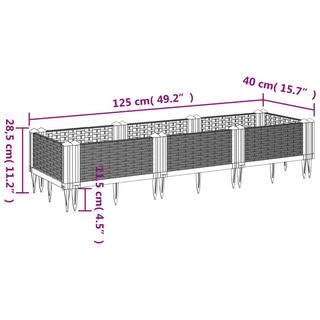 VidaXL Pflanzkasten polypropylen  