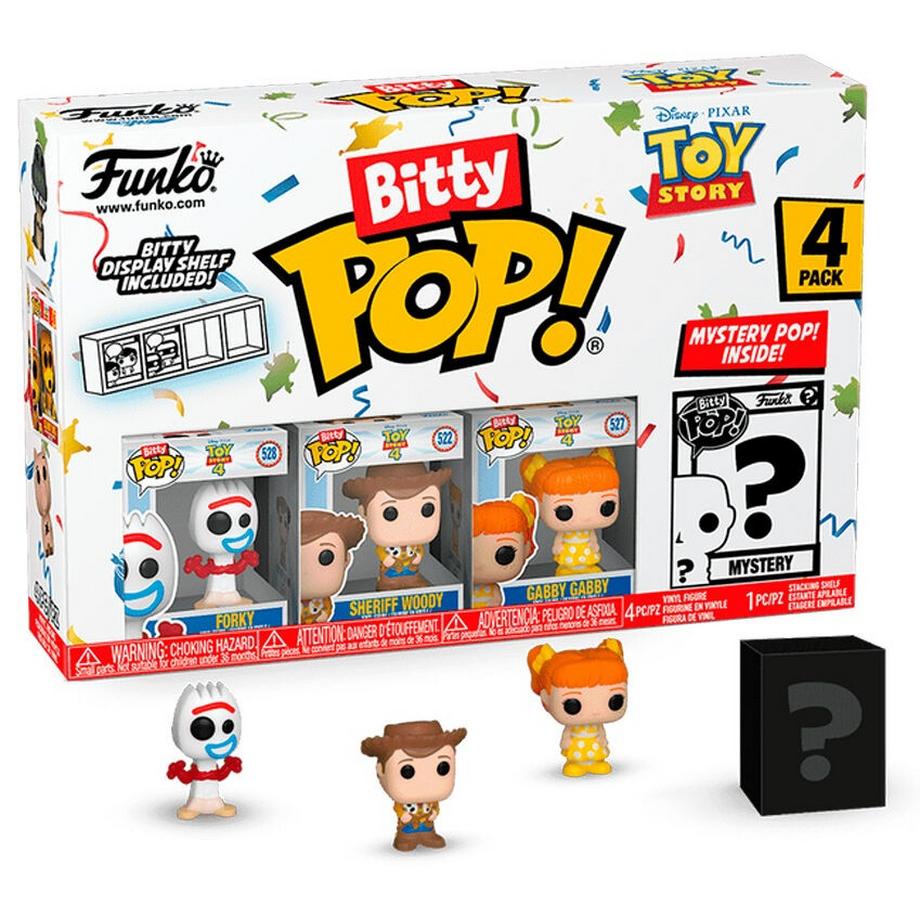 Funko  Bitty Pop! Forky, Woody, Gabby Gabby und Mystery (4Teile) 