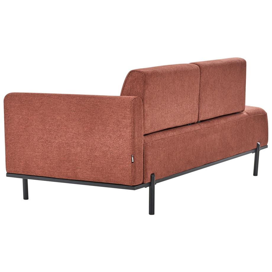 Beliani Chaise longue en Lin synthétique Minimaliste SAVASSE  