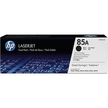 HP Toner-Modul 85A schwarz CE285AD LaserJet Pro P1102 2 Stück