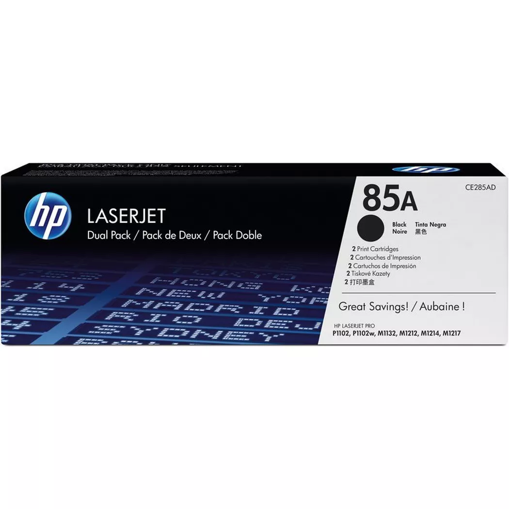 HP Confezione da 2 cartucce originali di Toner nero LaserJet 85A