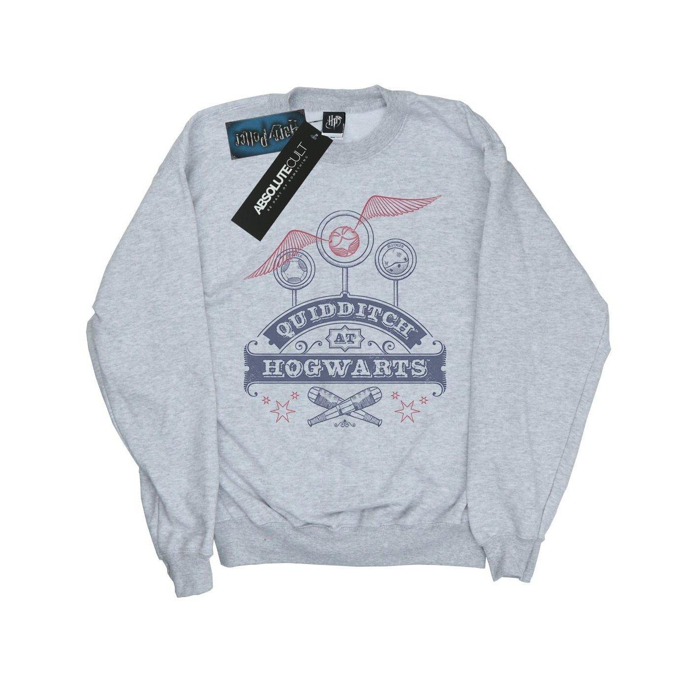Image of Quidditch At Hogwarts Sweatshirt Unisex Grau 152-158