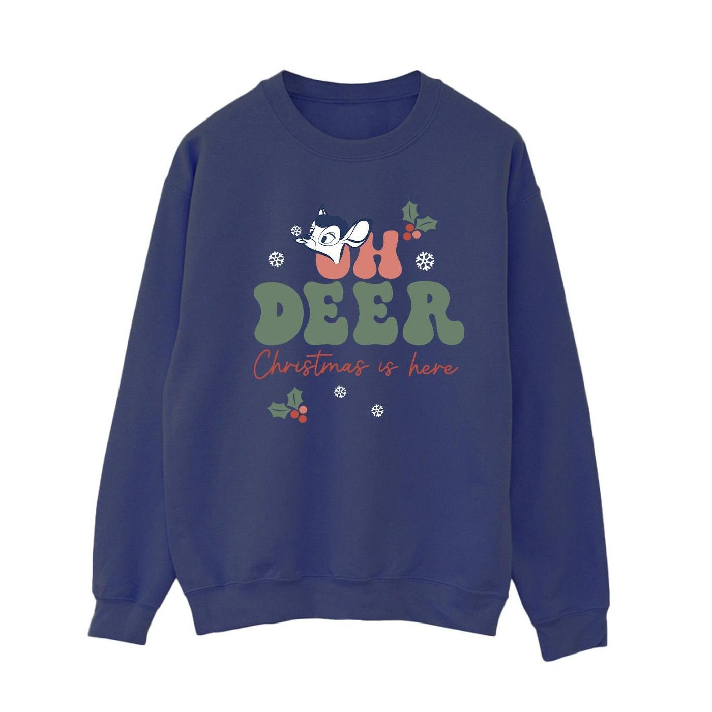 Image of Bambi Oh Deer Sweatshirt Damen Marine XXL
