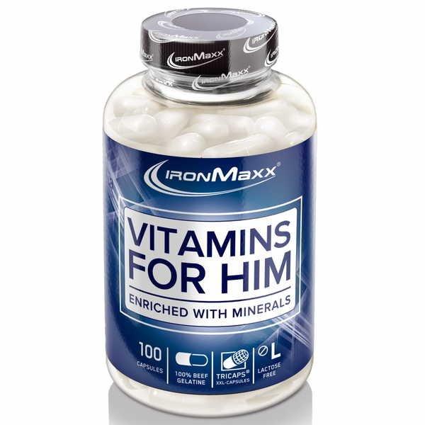 Image of Ironmaxx Vitamins for Him 100 Kapseln - ONE SIZE