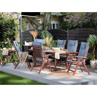 Beliani Set da pranzo da giardino en Legno d'acacia Classico TOSCANA  