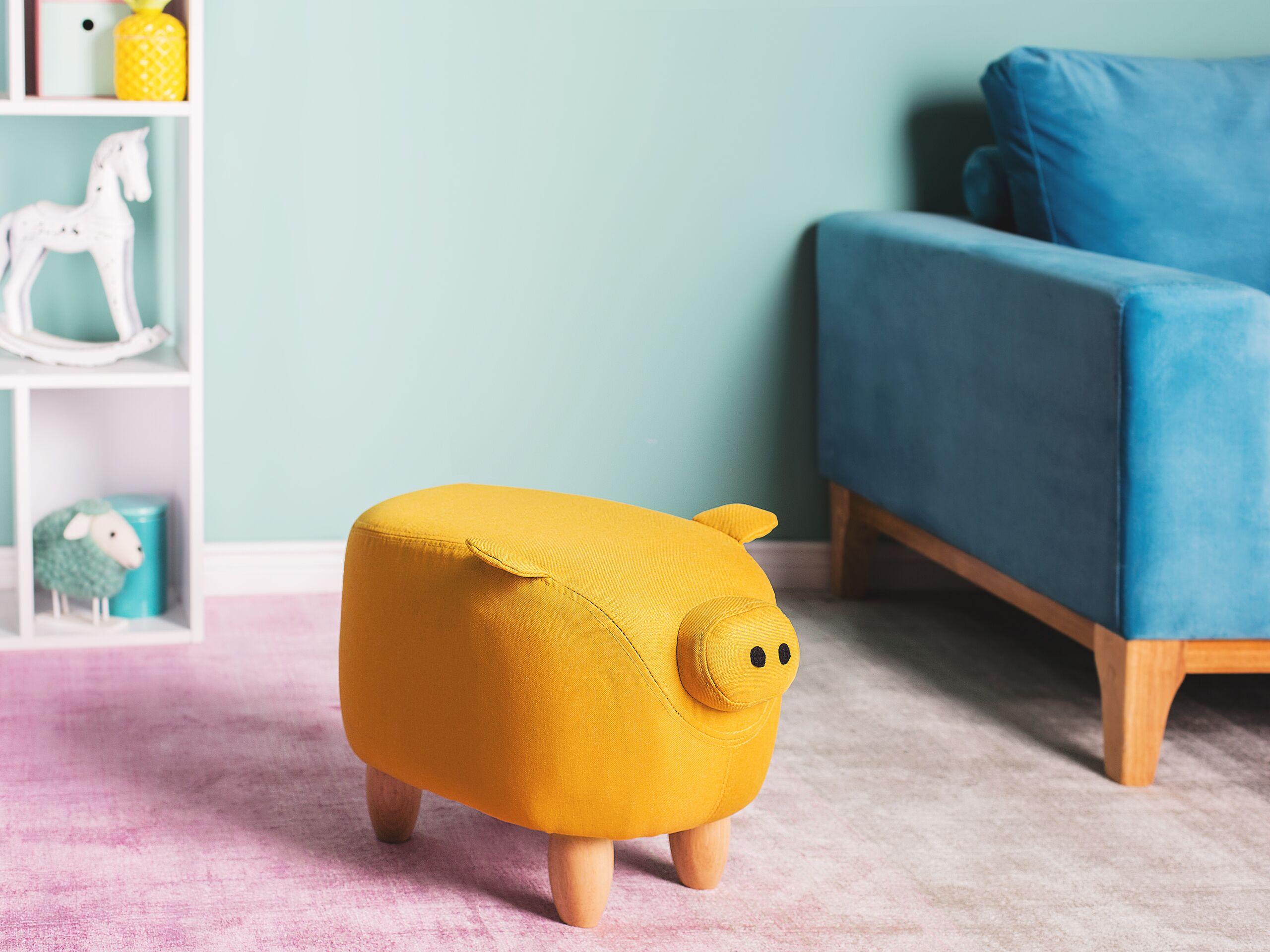 Beliani Hocker aus Polyester Modern PIGGY  