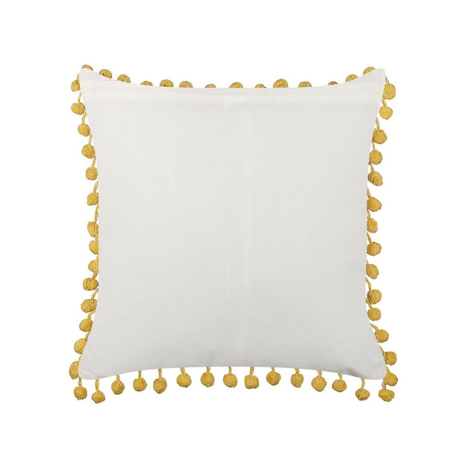 Beliani Dekokissen 2er Set aus Baumwolle Boho LYCROIS  