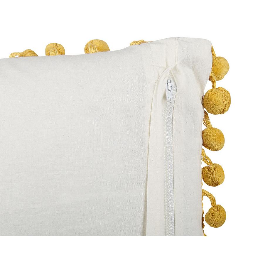 Beliani Dekokissen 2er Set aus Baumwolle Boho LYCROIS  