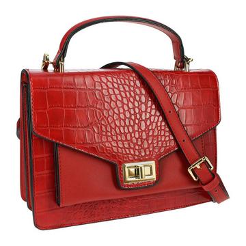 Sac bandoulière Crocodile Rouge