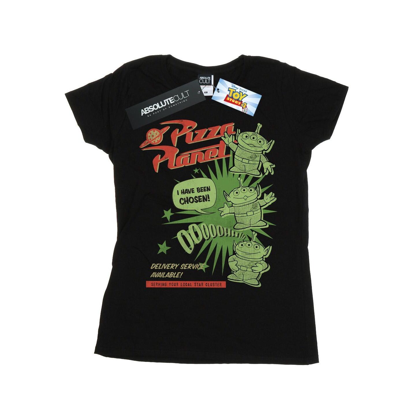 Image of Toy Story 4 Pizza Planet Little Green Men Tshirt Damen Schwarz XXL