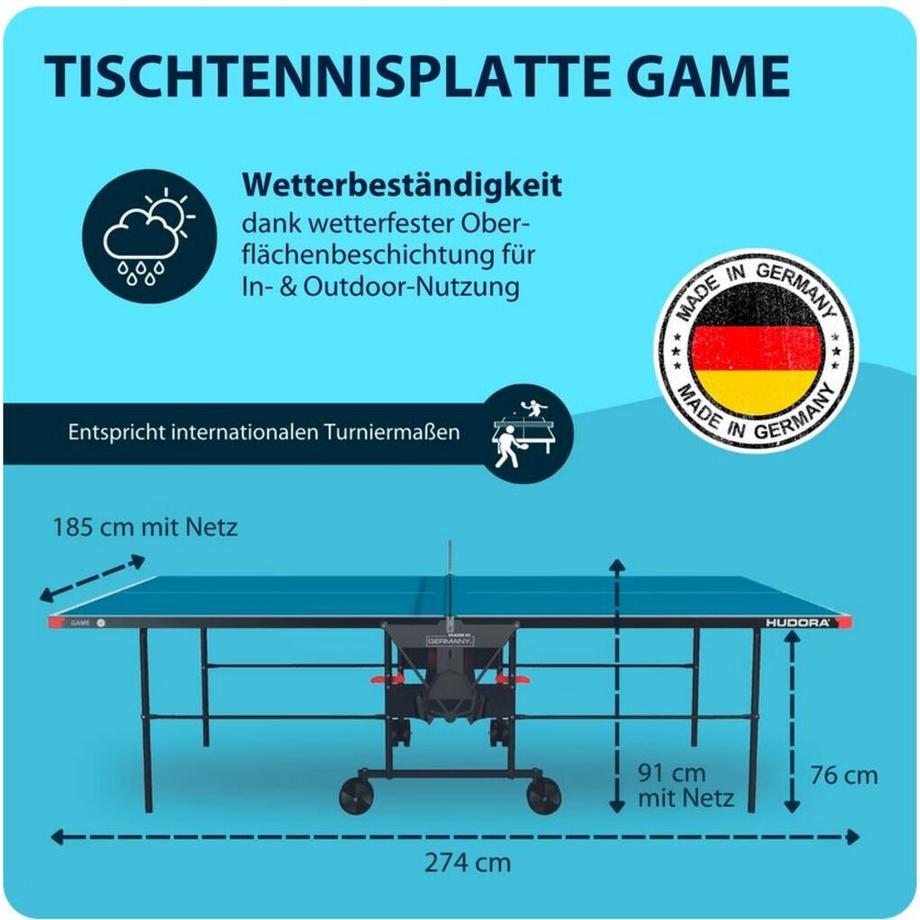 HUDORA  Tischtennistisch Game 
