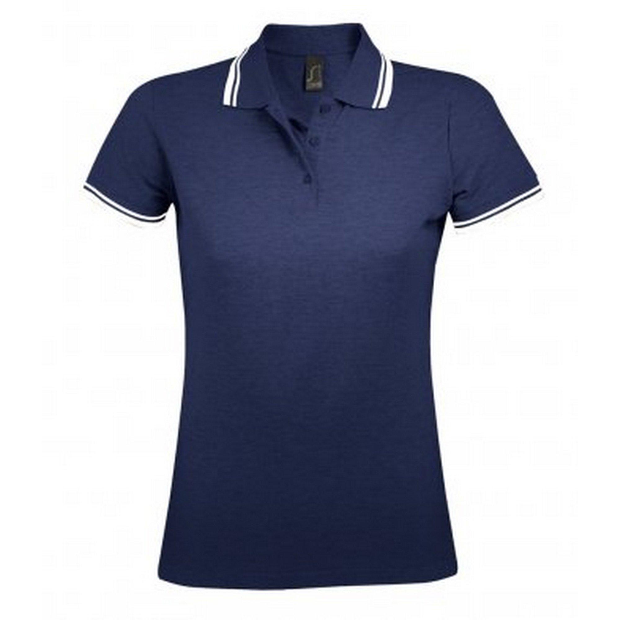 Image of Pasadena Pique Poloshirt, Kurzärmlig Damen Marine XXL