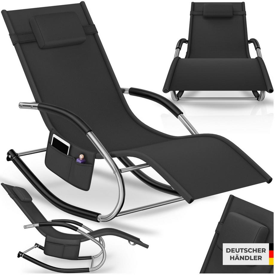 Chaise longue TAYA ergonomique avec balancement doux