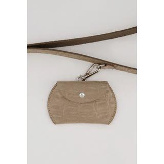 Ulla Popken Ledertasche Krokoprägung abnehmbare Minitaschen  