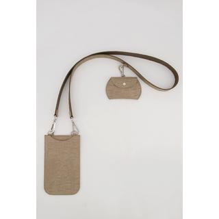 Ulla Popken Ledertasche Krokoprägung abnehmbare Minitaschen  