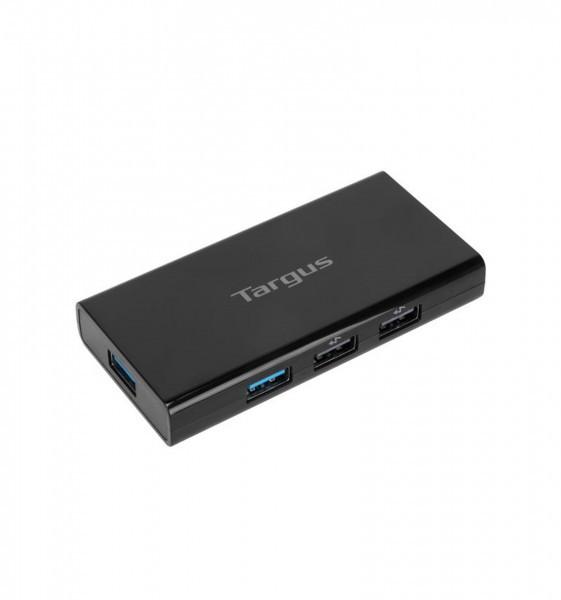 Targus  ACH225EU hub di interfaccia USB 3.2 Gen 1 (3.1 Gen 1) Type-A Nero 