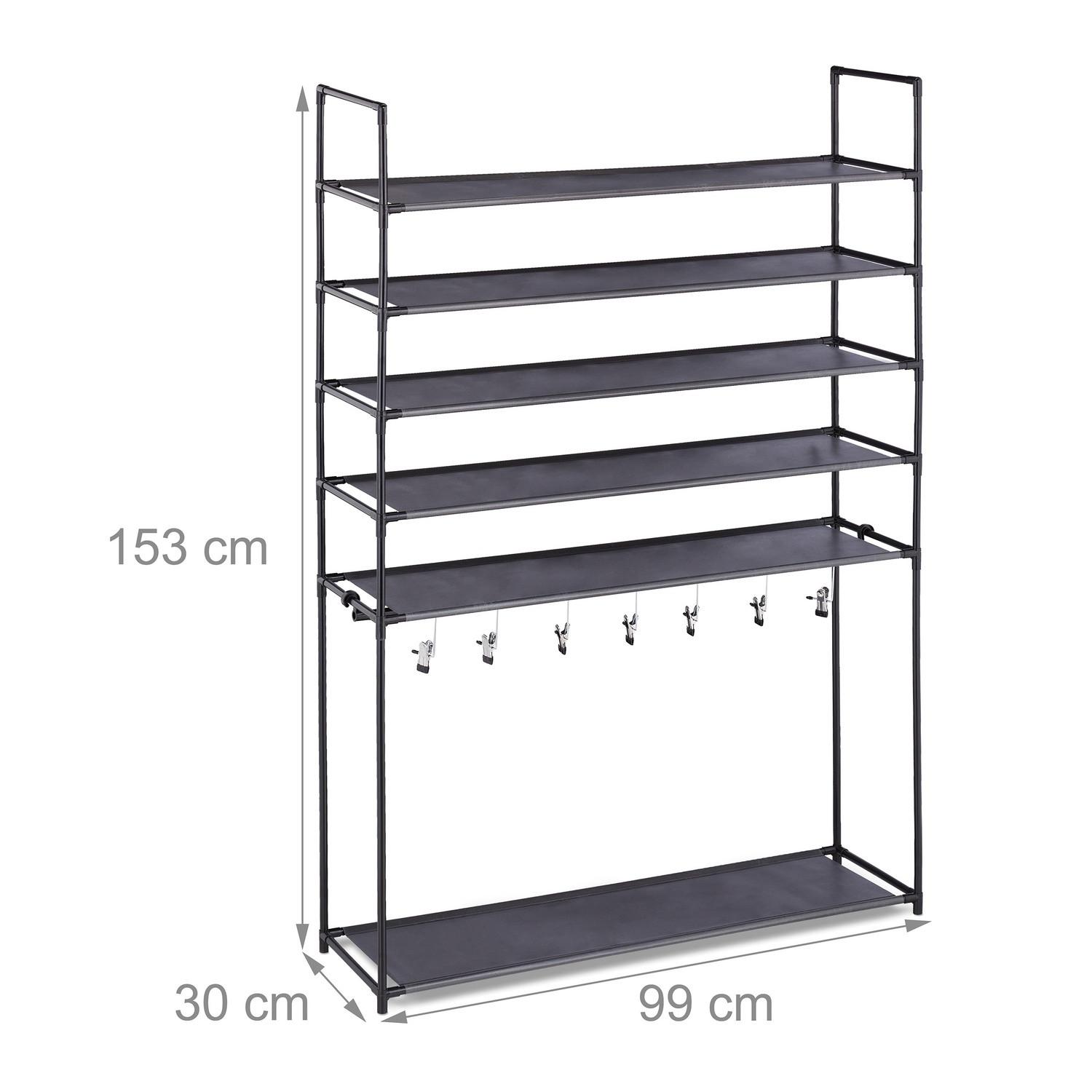 Northix Ripiano per scarpe con vano portaoggetti  