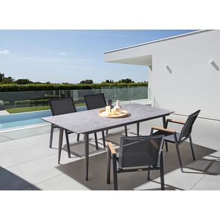 Beliani Table de salle à manger de jardin en Panneau stratifié haute pression HPL Moderne TOLENTINO  