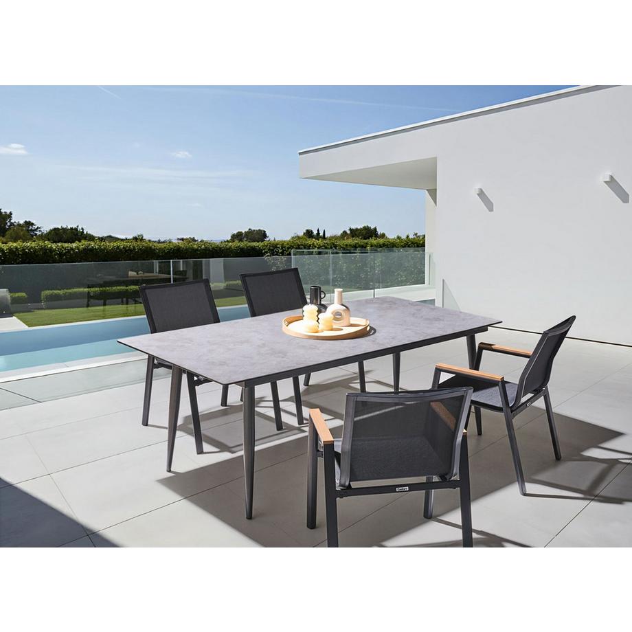 Beliani Table de salle à manger de jardin en Panneau stratifié haute pression HPL Moderne TOLENTINO  