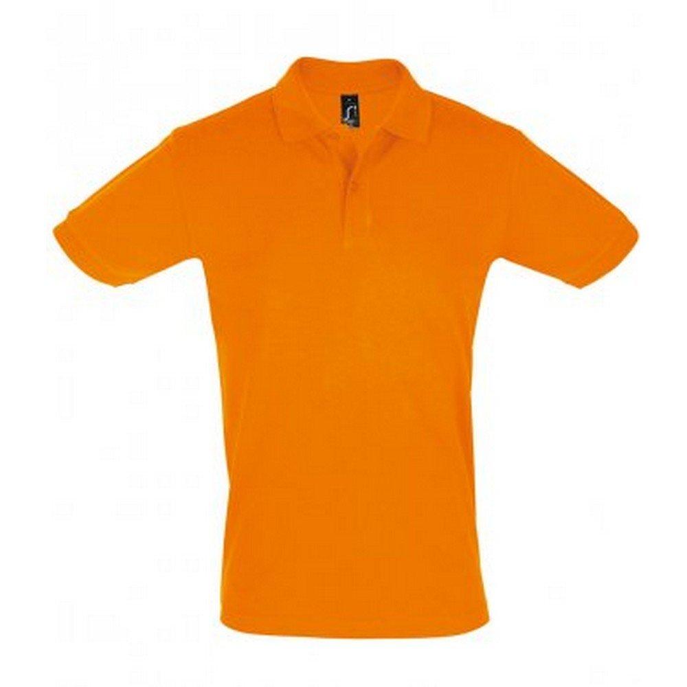 Image of Mens Perfect Pique Poloshirt, Kurzarm Herren Orange XL