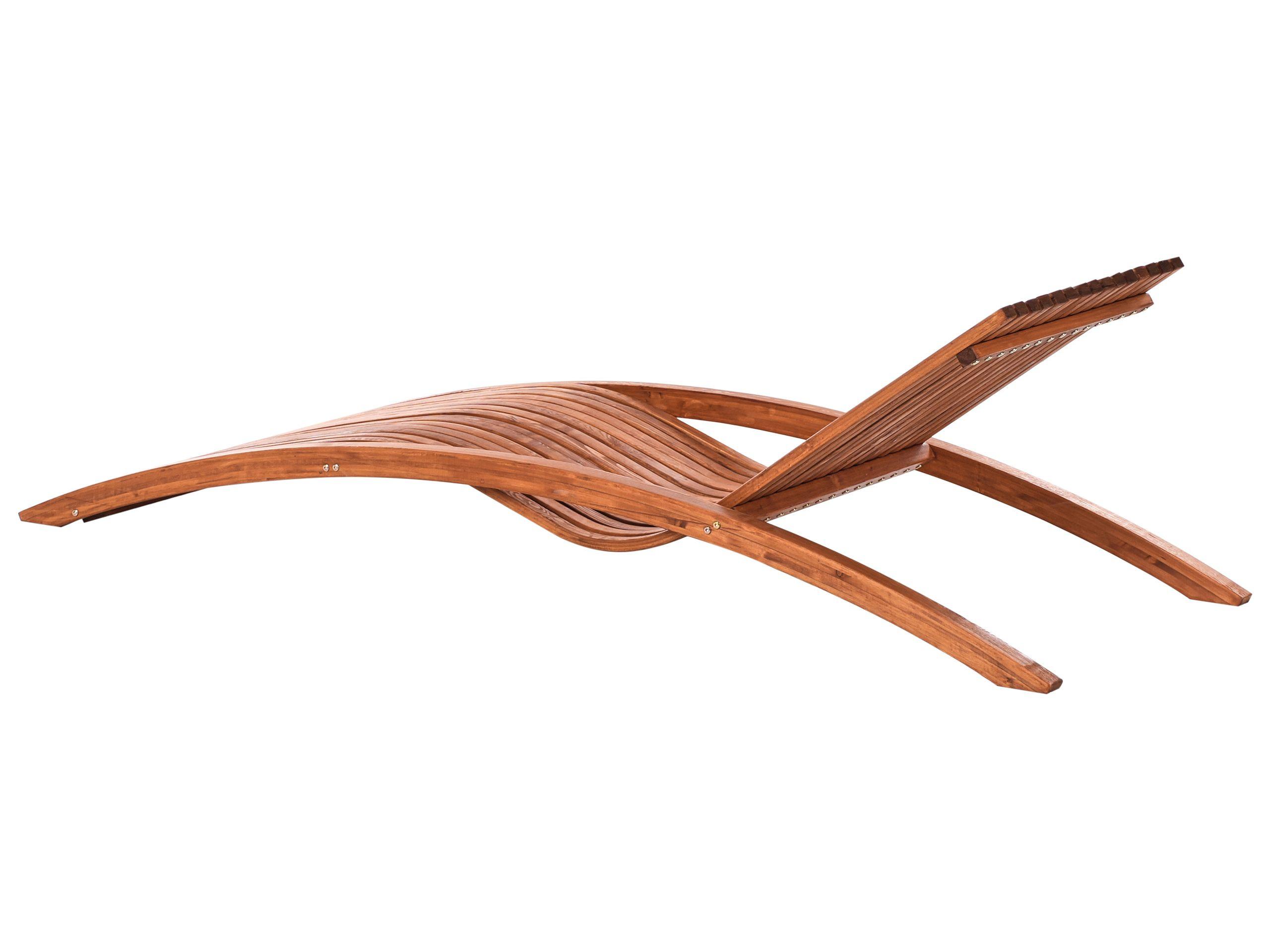 Beliani Lettino Prendisole en Legno di larice Moderno TANARO  