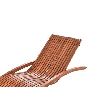 Beliani Lettino Prendisole en Legno di larice Moderno TANARO  