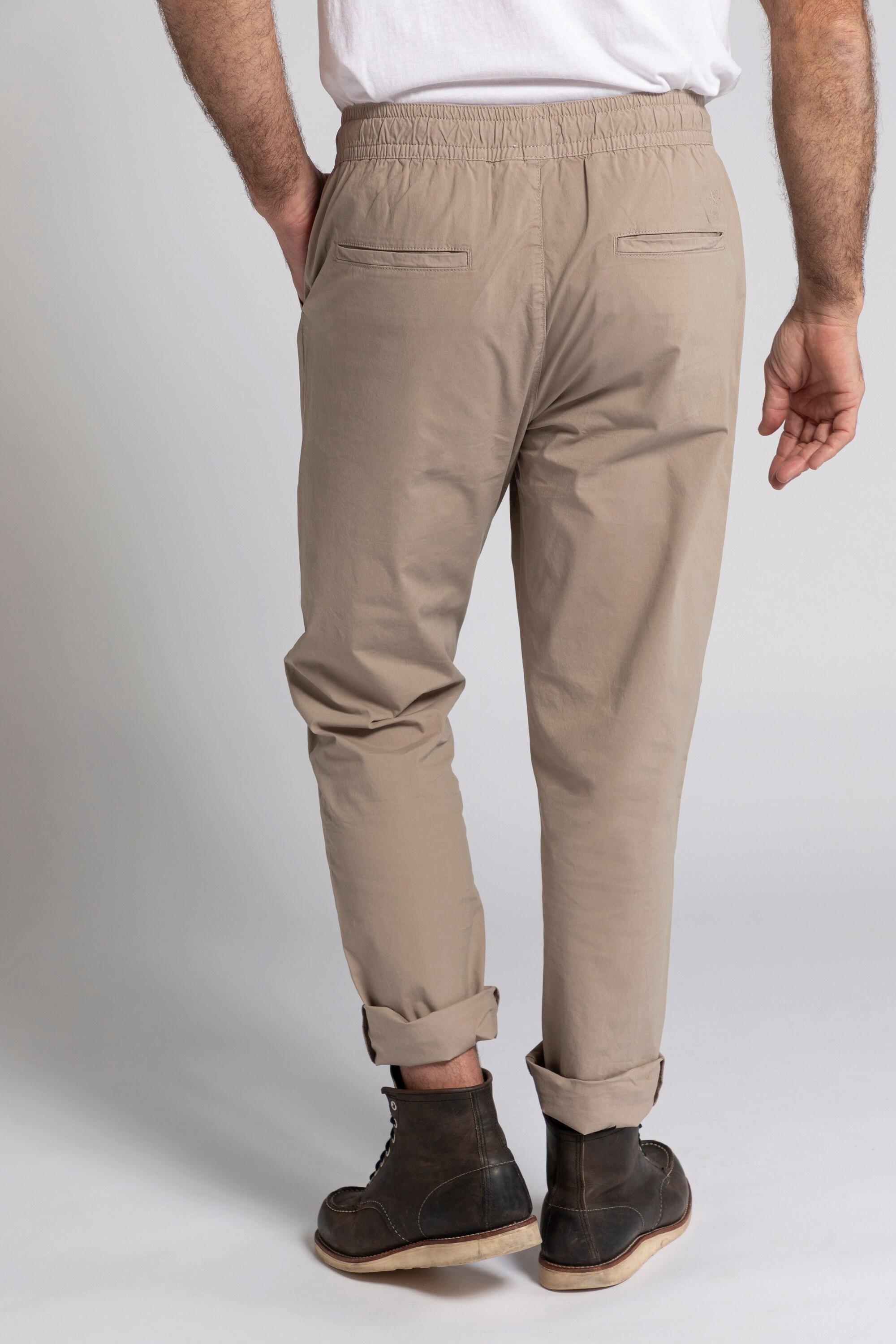 JP1880  Pantaloni con FLEXNAMIC®, cintura elastica e taglio ampio e scampanato 