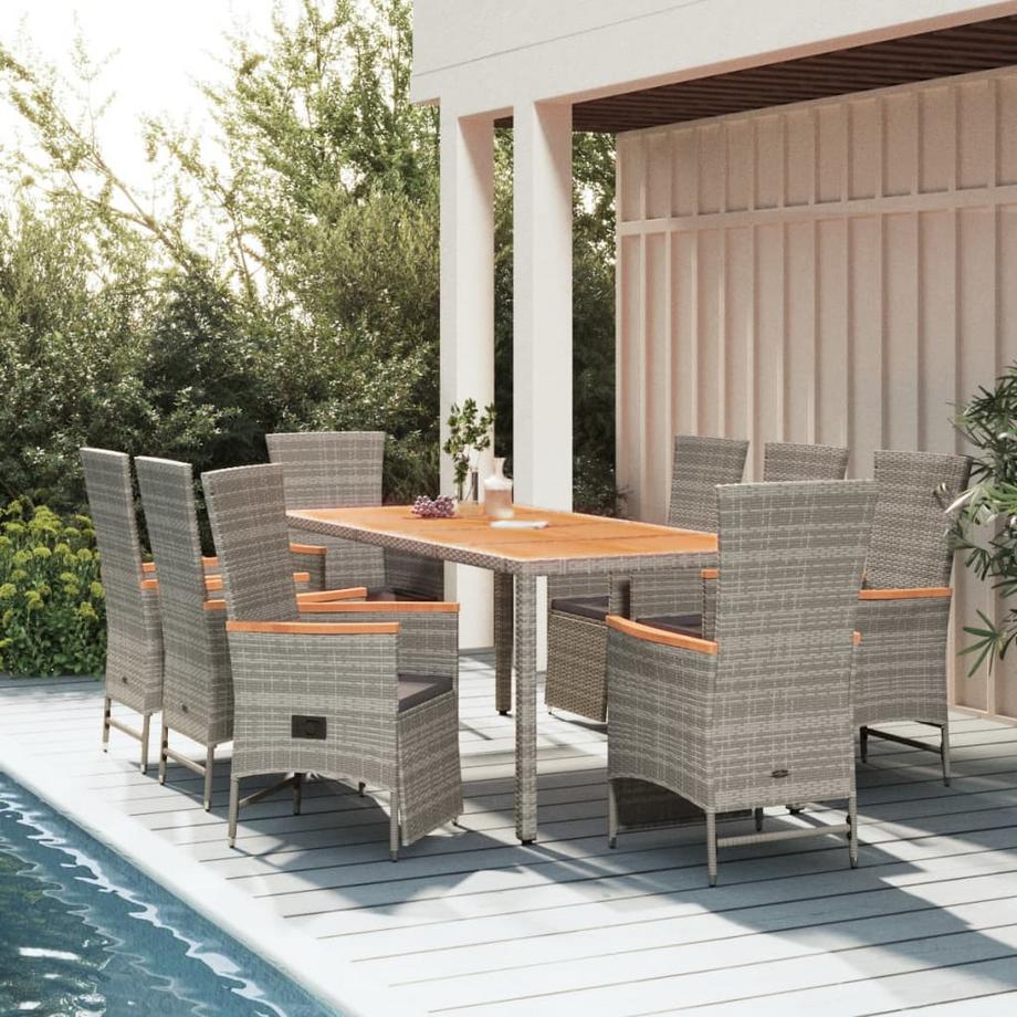 VidaXL Garten essgruppe poly-rattan  
